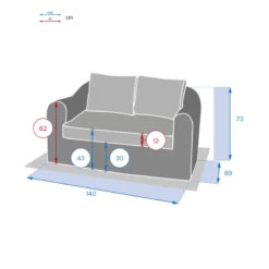 Canapé 2 Places Moorea Hespéride Terre Ombre -Mobilier De Jardin canape 2 places moorea hesperide terre ombre 2