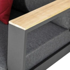 Canapé 3 Places Emperia Graphite Hespéride -Mobilier De Jardin canape 3 places emperia graphite hesperide 3