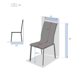 Chaise Empilable Axant Wengé Et Praline Hespéride -Mobilier De Jardin chaise empilable axant wenge et praline hesperide 1 2