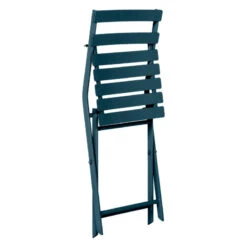 Chaise Métal Pliante Greensboro Bleu Pétrole Hespéride -Mobilier De Jardin chaise metal pliante greensboro bleu petrole hesperide 2