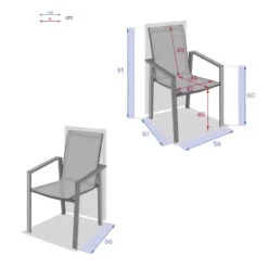 Fauteuil Pavane Hespéride Anthracite/graphite -Mobilier De Jardin fauteuil pavane hesperide anthracitegraphite 3