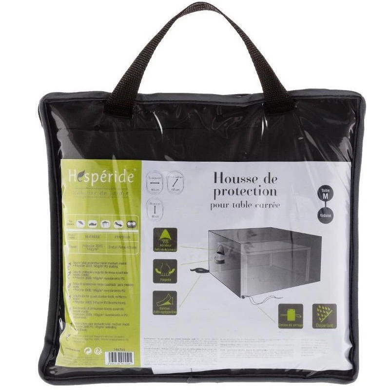 Housse Pour Table D'extérieur Carrée Max : 165 Cm Hespéride 2 Housse Pour Table D'extérieur Carrée Max : 165 Cm Hespéride – Image 2