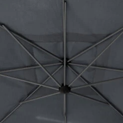 Parasol Décentré Carré Manoa Ardoise Hespéride -Mobilier De Jardin parasol decentre carre manoa ardoise hesperide 1 2