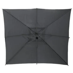 Parasol Décentré Carré Manoa Ardoise Hespéride -Mobilier De Jardin parasol decentre carre manoa ardoise hesperide 1 4