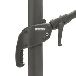 Parasol Décentré Eléa Inclinable Carré Oléfine Anthracite Hespéride -Mobilier De Jardin parasol decentre inclinable carre olefine anthracite hesperide 1 4