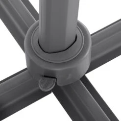 Parasol Décentré Eléa Inclinable Carré Oléfine Anthracite Hespéride -Mobilier De Jardin parasol decentre inclinable carre olefine anthracite hesperide 1 6