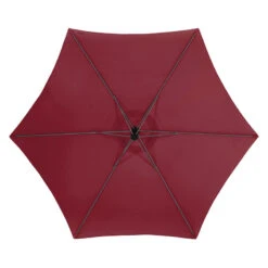 Parasol Décentré Rond Manoa Bordeaux Hespéride -Mobilier De Jardin parasol decentre rond manoa bordeaux hesperide 2