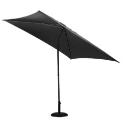 Parasol Droit Carré 2,5x2,5m Soya Ardoise Hespéride -Mobilier De Jardin parasol droit carre 25x25m soya ardoise hesperide 1 2