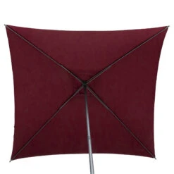 Parasol Droit Carré 2,5x2,5m Soya Bordeaux Hespéride -Mobilier De Jardin parasol droit carre 25x25m soya bordeaux hesperide 3