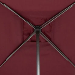 Parasol Droit Carré 2,5x2,5m Soya Bordeaux Hespéride -Mobilier De Jardin parasol droit carre 25x25m soya bordeaux hesperide 5