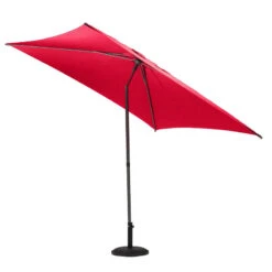 Parasol Droit Carré 2,5x2,5m Soya Grenade Hespéride -Mobilier De Jardin parasol droit carre 25x25m soya grenade hesperide 2