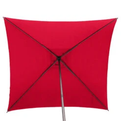 Parasol Droit Carré 2,5x2,5m Soya Grenade Hespéride -Mobilier De Jardin parasol droit carre 25x25m soya grenade hesperide 3