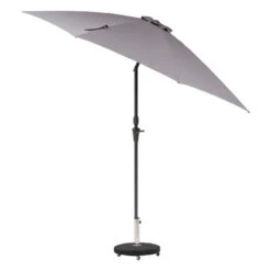 Parasol Droit Rond 2,7m Sisko Ardoise Hespéride -Mobilier De Jardin parasol droit rond 27m sisko ardoise hesperide 1 2