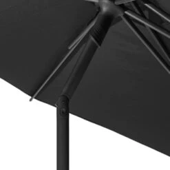 Parasol Droit Rond 2,7m Soya Ardoise Hespéride -Mobilier De Jardin parasol droit rond 27m soya ardoise hesperide 1 2