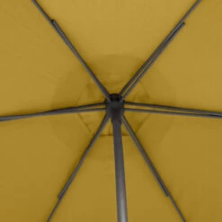 Parasol Droit Rond 2,7m Soya Jaune Moutarde Hespéride -Mobilier De Jardin parasol droit rond 27m soya jaune moutarde hesperide 3