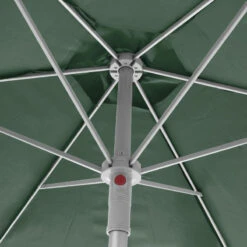 Parasol Rond 2,3m Anzio Vert Olive Hespéride -Mobilier De Jardin parasol rond anzio vert olive hesperide 1 3
