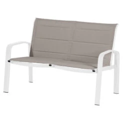 Salon De Jardin 4 Places Elyn Noisette / Blanc Hespéride -Mobilier De Jardin salon de jardin 4 places elyn noisette blanc hesperide 1 2