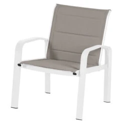 Salon De Jardin 4 Places Elyn Noisette / Blanc Hespéride -Mobilier De Jardin salon de jardin 4 places elyn noisette blanc hesperide 1 3