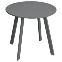 Mobilier De Jardin -Mobilier De Jardin table basse saona d 50 cm graphite hesperide 1