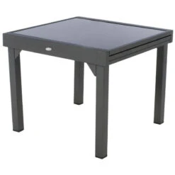 Table Piazza Extensible 8 Personnes Anthracite/graphite -Mobilier De Jardin table piazza extensible 8 personnes anthracite graphite 2