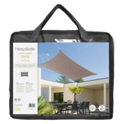 Mobilier De Jardin -Mobilier De Jardin toile solaire 2x3m shae ardoise hesperide 1 1