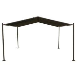 Tonnelle Certeli Carrée Forme Abri Coloris Graphite/ardoise -Mobilier De Jardin tonnelle certeli carree forme abri coloris graphite ardoise 4