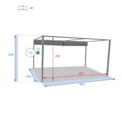 Tonnelle Palmeira 4x3 M Gris Ardoise Hespéride 9 Tonnelle Palmeira 4x3 M Gris Ardoise Hespéride -Mobilier De Jardin tonnelle palmeira 4x3 m gris ardoise hesperide 4