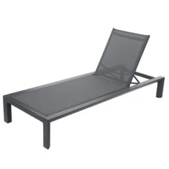 Transat Evasion Anthracite/graphite Hespéride -Mobilier De Jardin transat evasion anthracite graphite hesperide 6