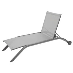 Transat Milenio Gris Galet Et Graphite Hespéride -Mobilier De Jardin transat milenio gris galet graphite hesperide 2
